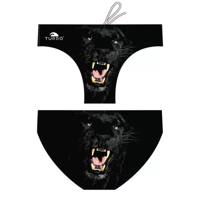 TURBO Men's Water Polo Swimsuit Panther Animal Print
