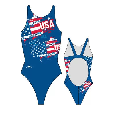 TURBO Women's Swimsuit USA Country