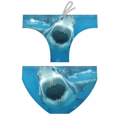 TURBO Men's Water Polo Swimsuit Shark Animal Print
