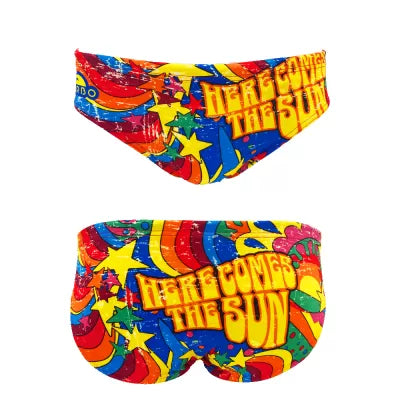 TURBO Men's Water Polo Swimsuit Her Comes the Sun
