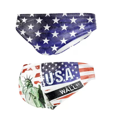 TURBO Men's Water Polo Swimsuit USA Wood