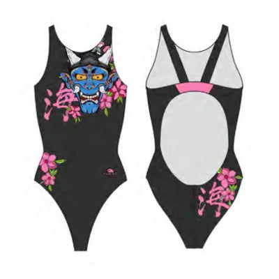 TURBO Women's Swimsuit Wide Strap Japan Devil