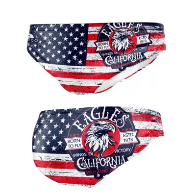 TURBO Men's Water Polo Swimsuit USA Wings Eagle