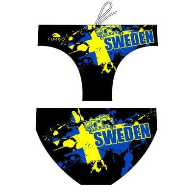 TURBO Men's Water Polo Swimsuit Sweden Corona