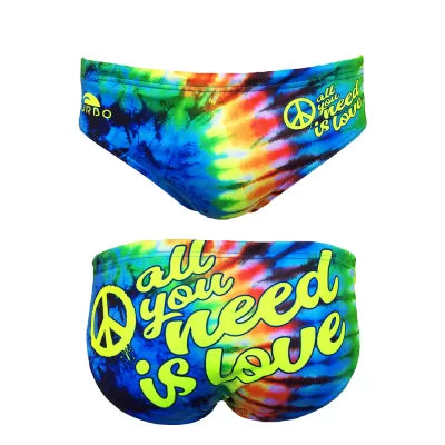 TURBO Men's Water Polo Swimsuit All You Need is Love