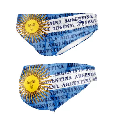 TURBO Men's Water Polo Swimsuit Argentina Lines