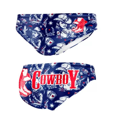 TURBO Men's Water Polo Swimsuit Cowboy