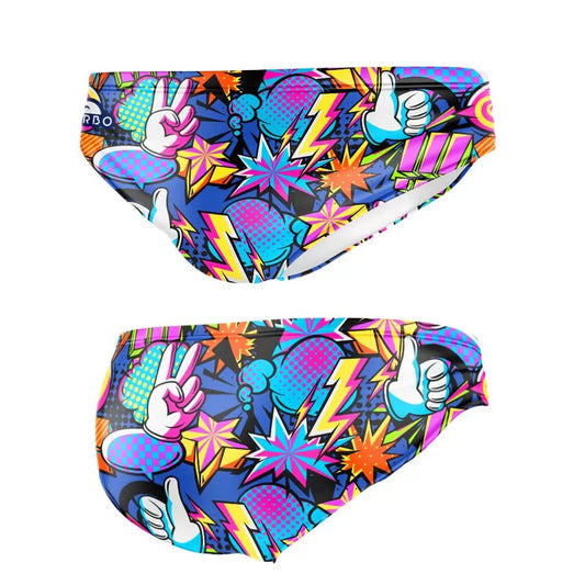 TURBO Men's Water Polo Swimsuit Comic Kan