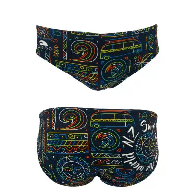 TURBO Men's Water Polo Swimsuit New Zealand Surf