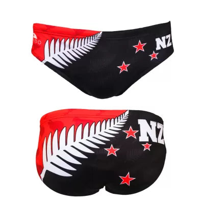 TURBO Men's Water Polo Swimsuit NZ Flag