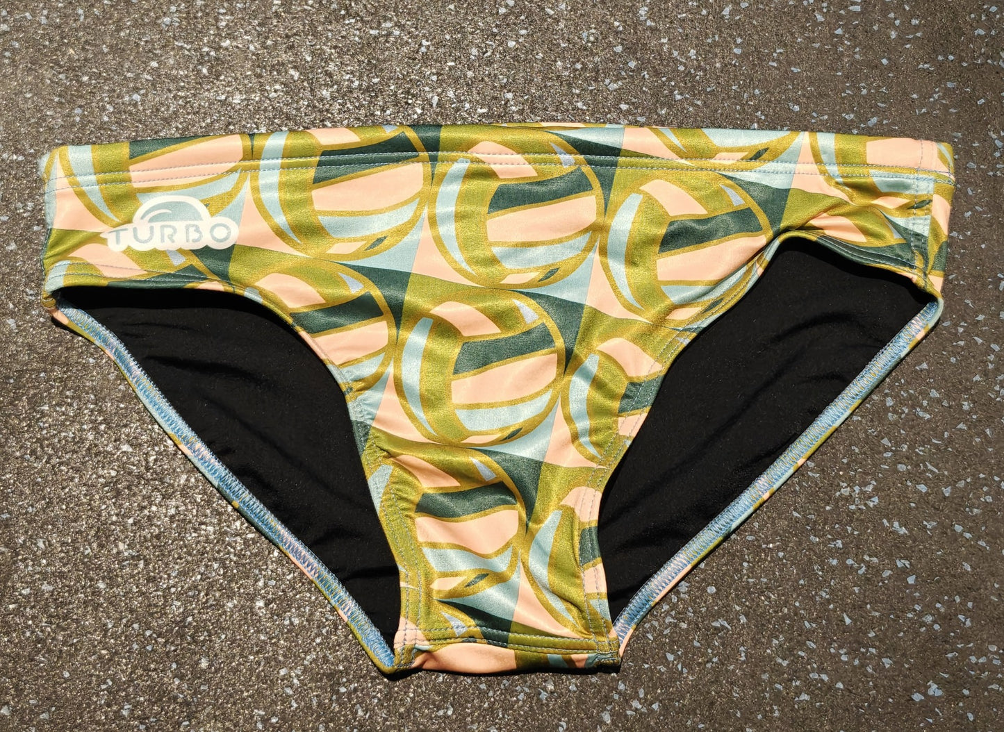 TURBO Men's Water Polo Swimsuit WP Ball All Over Print