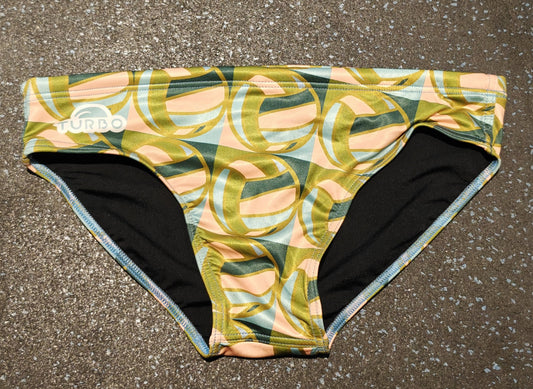 TURBO Men's Water Polo Swimsuit WP Ball All Over Print