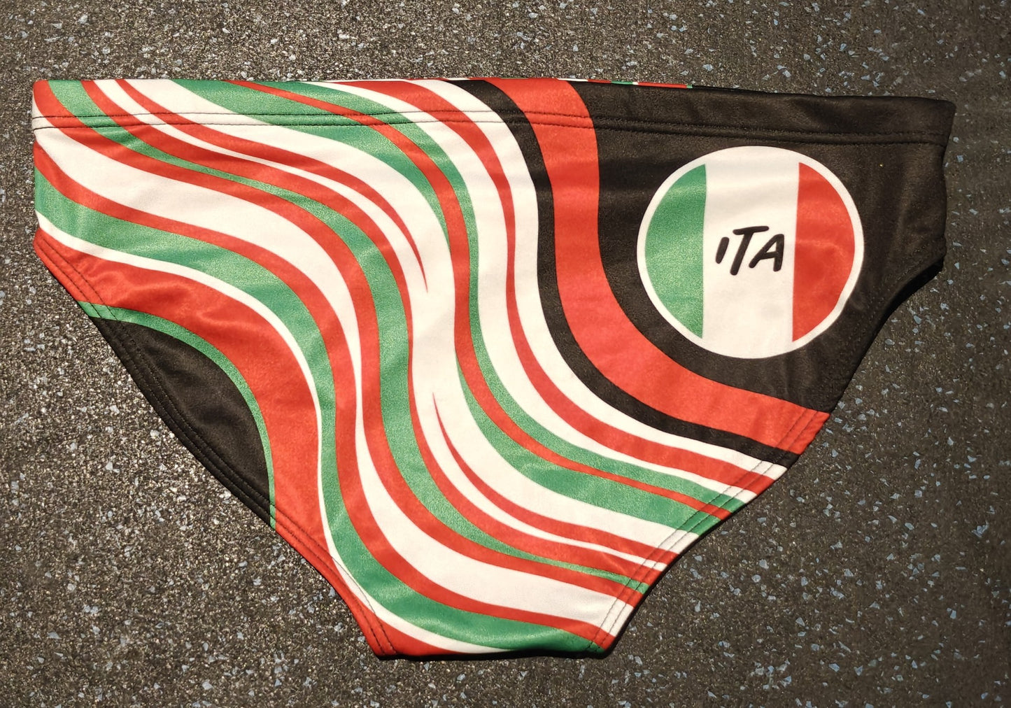 TURBO Men's Water Polo Swimsuit Italian Waves